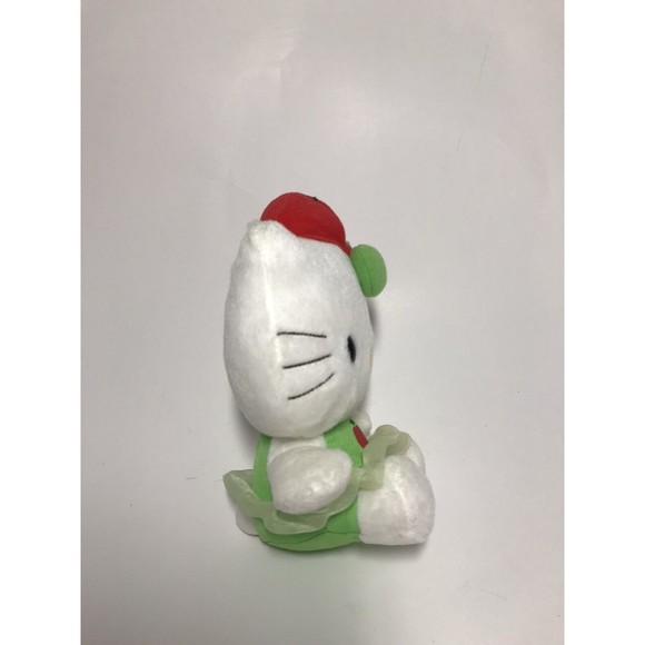 Hello Kitty Red Apple Worm Plush Green Tutu Nakajima 7” Kawaii Japan 2003 Rare - Picture 6 of 10